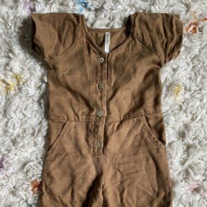 Linen/Tencel Blend Rylee + Cru Utility Jumpsuit 6-12 Months